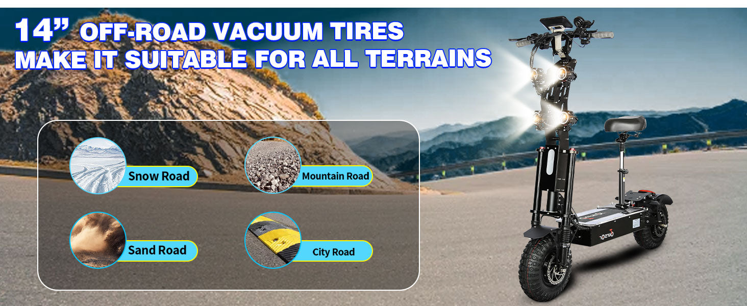 Trottinette électrique haute performance - TOURSOR X14 72V