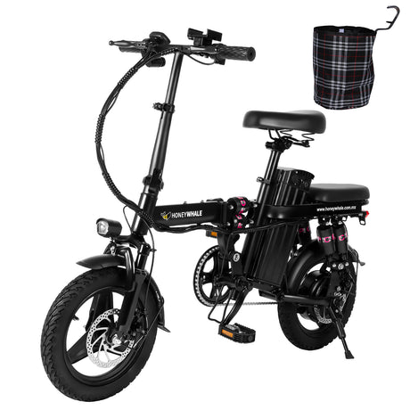 HONEYWHALE  S6 Pro 14" Vélo électrique pliant 350W sans balais Moteur 48V 15Ah Batterie