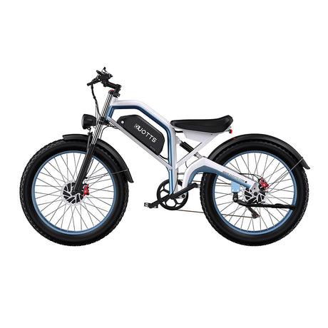 Bicicleta de montaña eléctrica DUOTTS N26 de 26 pulgadas con neumáticos anchos, motor dual de 750 W y batería de 48 V y 20 Ah
