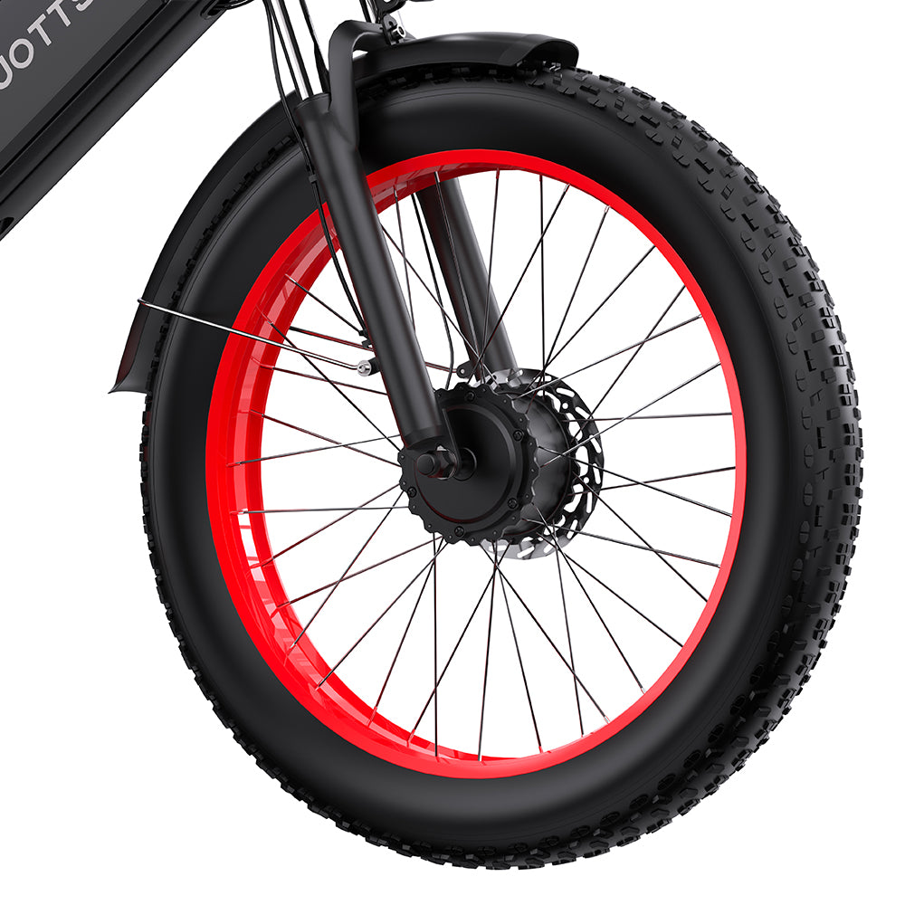 DUOTTS N26 26" Vélo de montagne électrique à gros pneus 750W Double Moteur 48V 20Ah Batterie