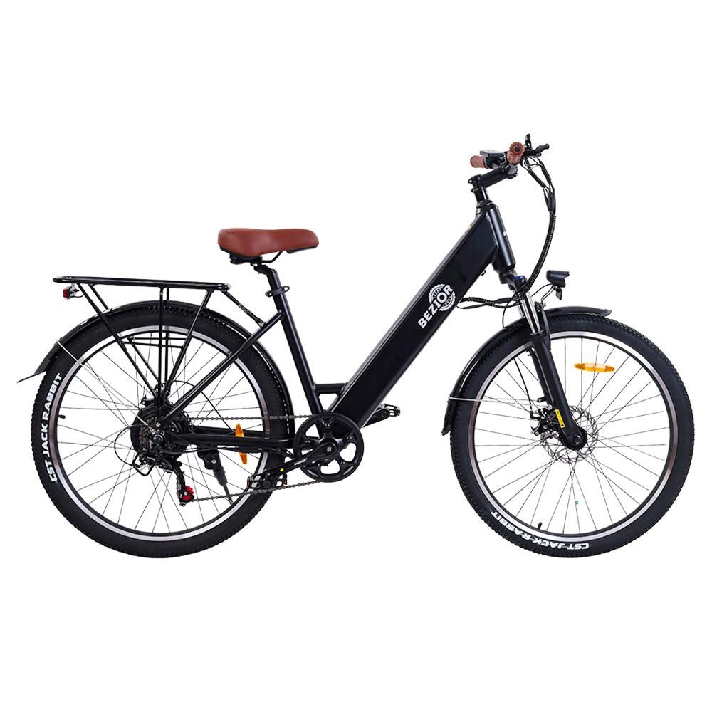 BEZIOR M3 26" Vélo de banlieue électrique pas à pas 500W Moteur 48V 10,4Ah Batterie