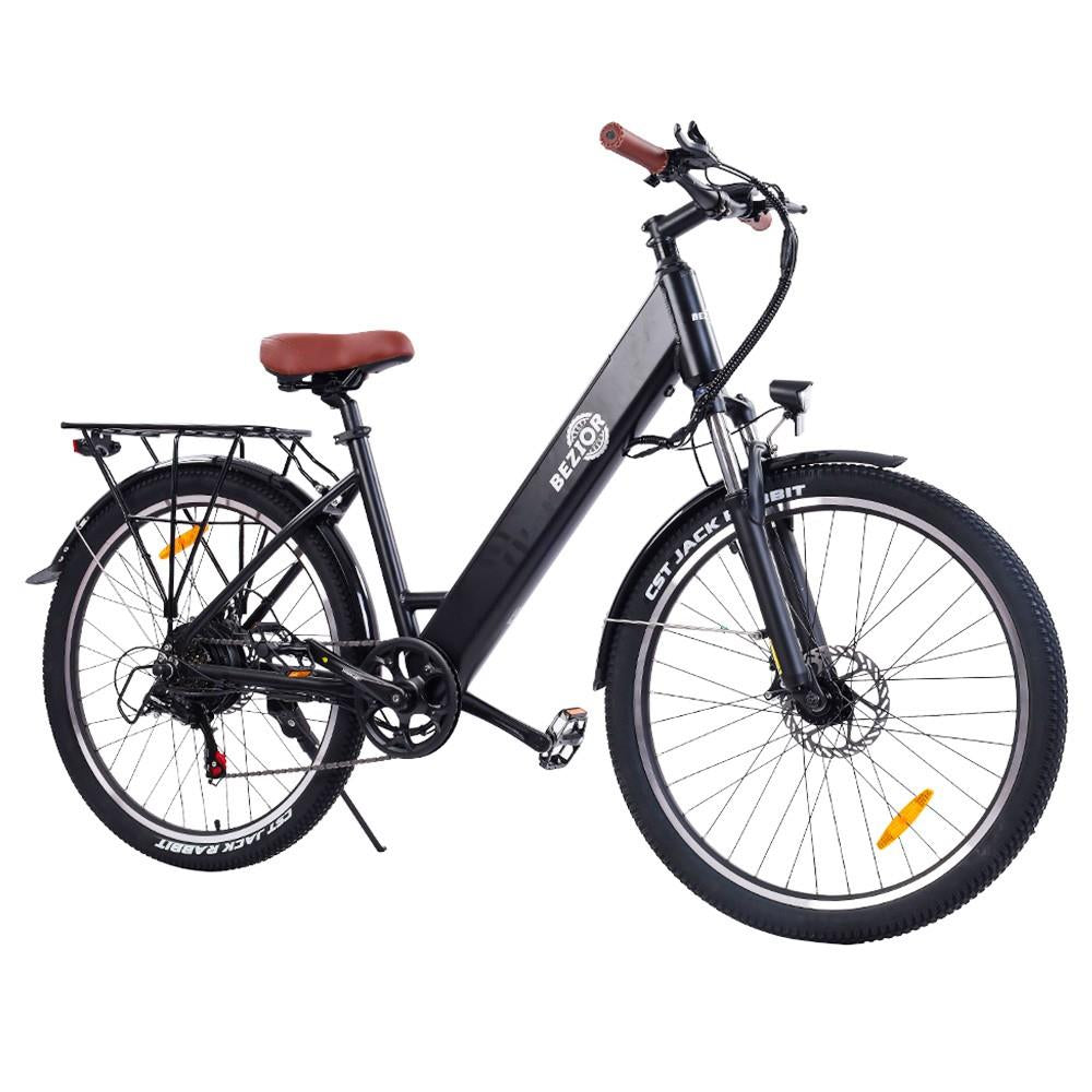 BEZIOR M3 26" Vélo de banlieue électrique pas à pas 500W Moteur 48V 10,4Ah Batterie