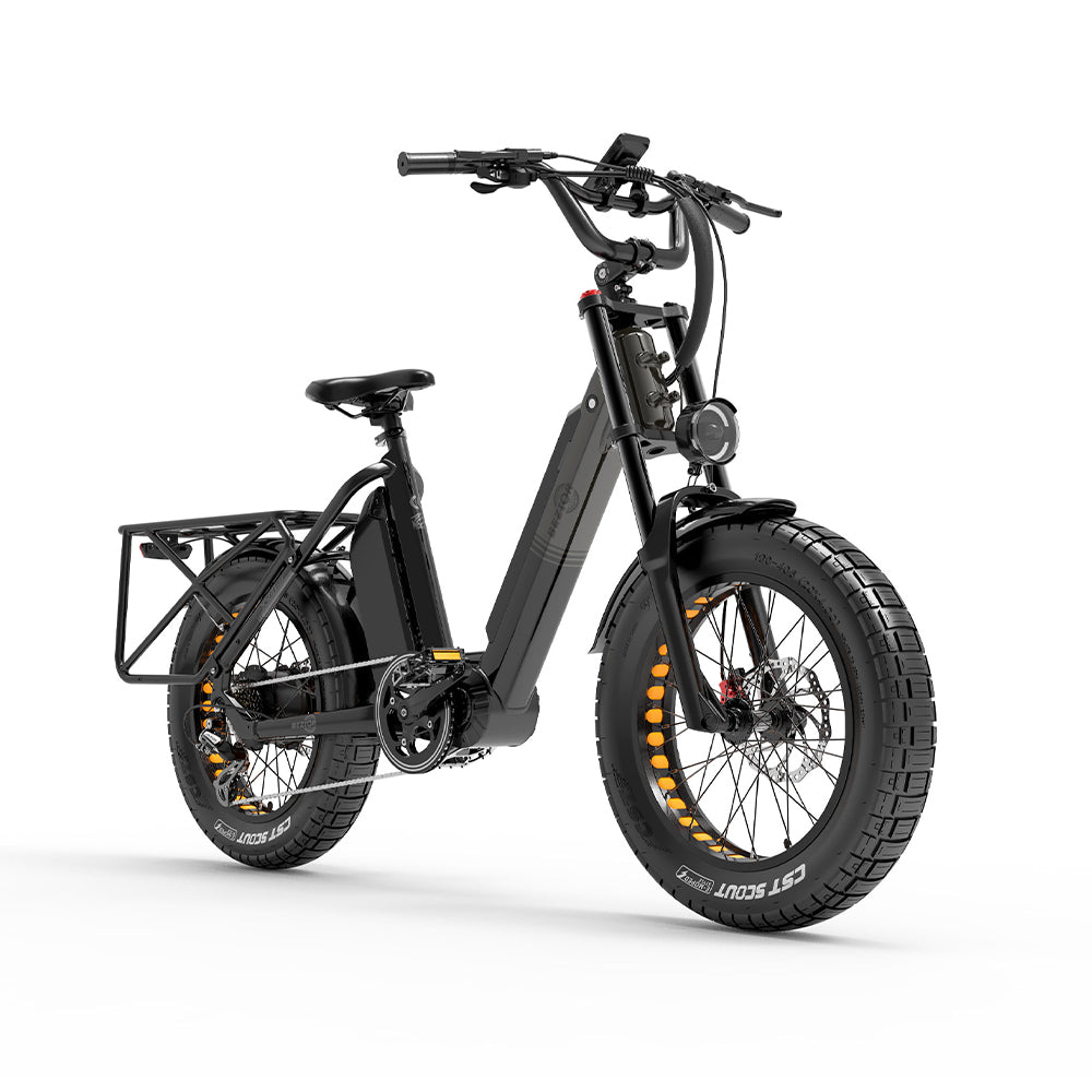 BEZIOR X500MAX 20" Vélo de montagne électrique gros pneu 750W Moteur 48V 37,5Ah Batterie