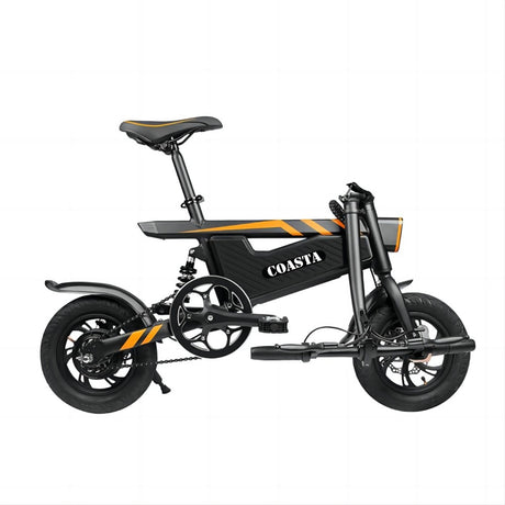 Bicicleta eléctrica COASTA T18 de 12 ", motor de 350 W, batería de 36 V y 7,8 Ah
