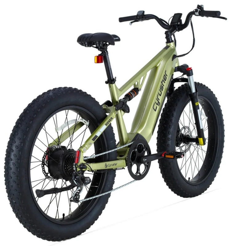 CYRUSHER Rover 26" vélo électrique tout suspendu pneus fat moteur 250W 52V 15,6Ah Batterie