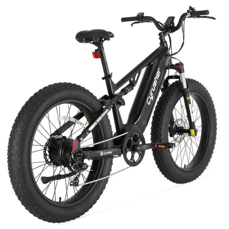 CYRUSHER Rover 26" vélo électrique tout suspendu pneus fat moteur 250W 52V 15,6Ah Batterie