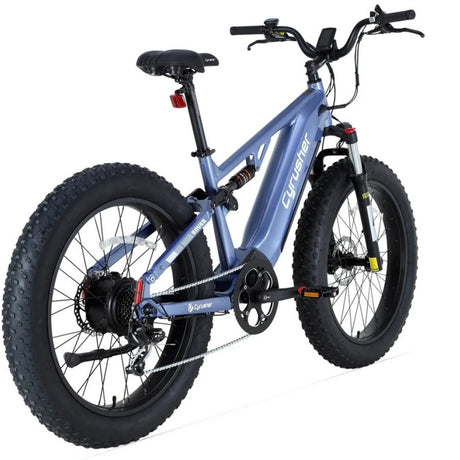 CYRUSHER Rover 26" vélo électrique tout suspendu pneus fat moteur 250W 52V 15,6Ah Batterie