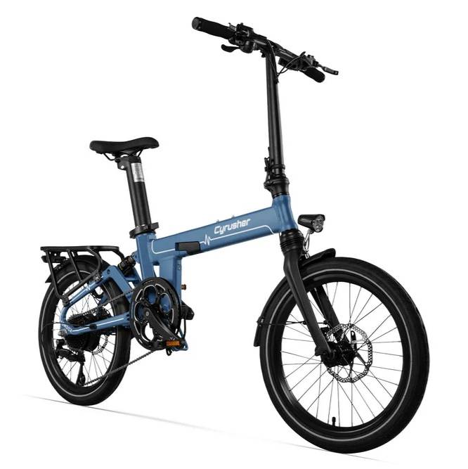 Cyrusher Sonder 20" Vélo électrique pliable pneus larges suspension moteur 250W 48V 10Ah Batterie