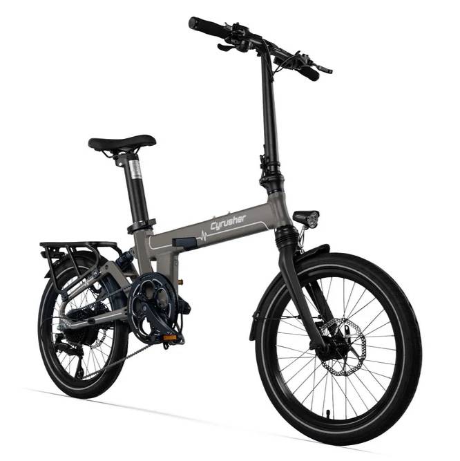 Cyrusher Sonder 20" Vélo électrique pliable pneus larges suspension moteur 250W 48V 10Ah Batterie