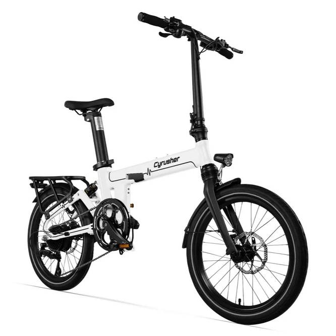 Cyrusher Sonder 20" Vélo électrique pliable pneus larges suspension moteur 250W 48V 10Ah Batterie