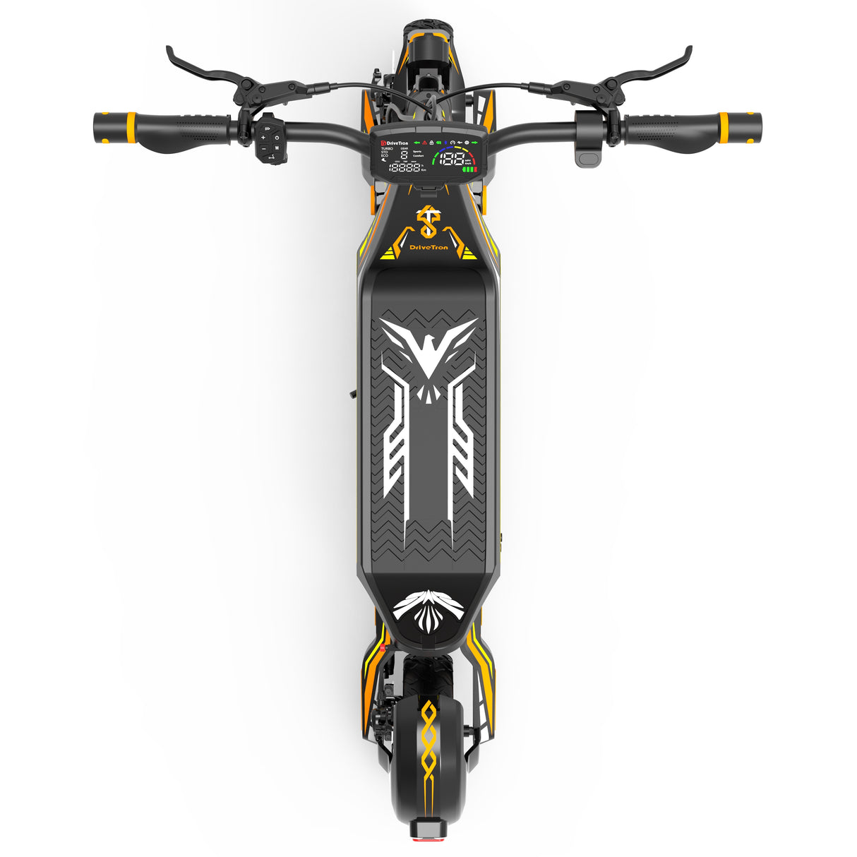 DRIVETRON DT06 Autocollants pour scooters (Orange+Jaune)