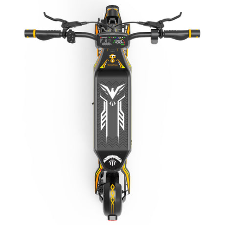 DRIVETRON DT06 Autocollants pour scooters (Orange+Jaune)