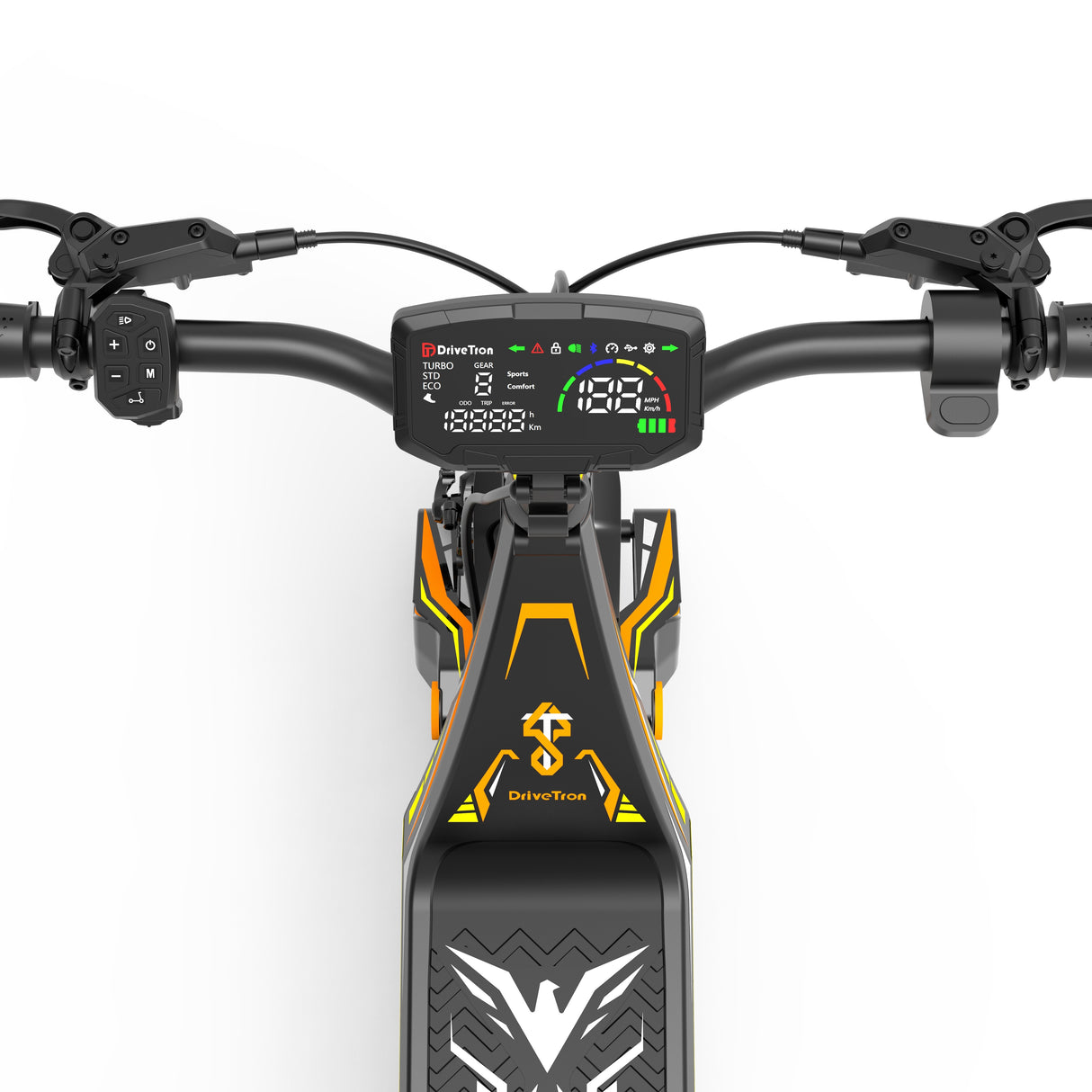 DRIVETRON DT06 Autocollants pour scooters (Orange+Jaune)
