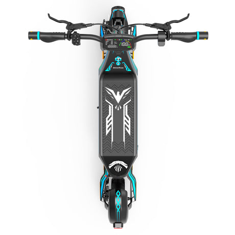 DRIVETRON DT06 Autocollants pour scooters (Bleu+Cyan)