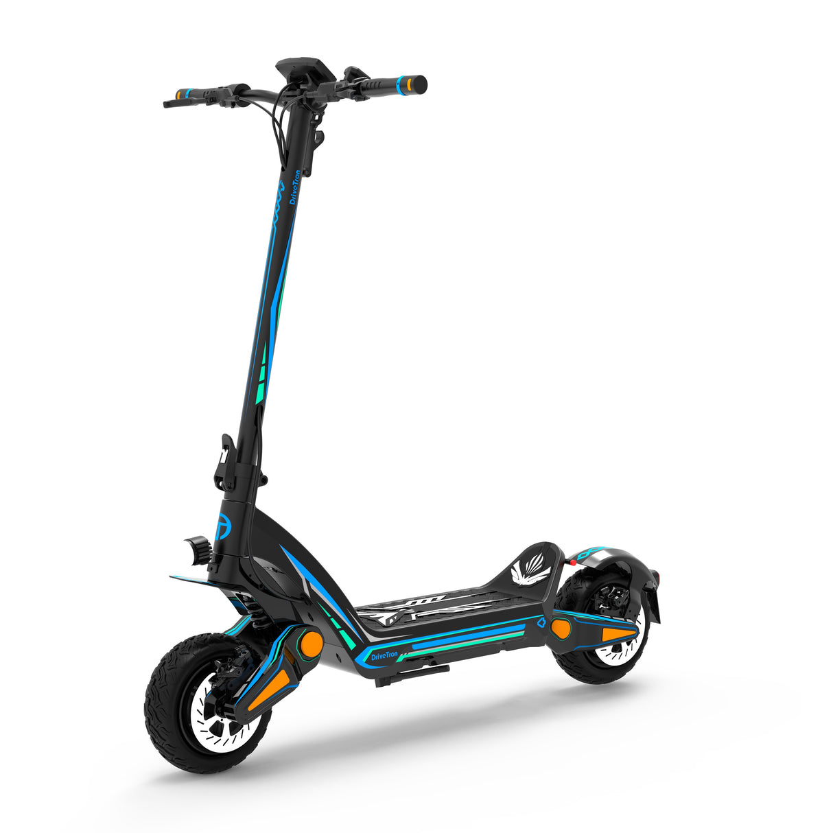 DRIVETRON DT06 Autocollants pour scooters (Bleu+Cyan)