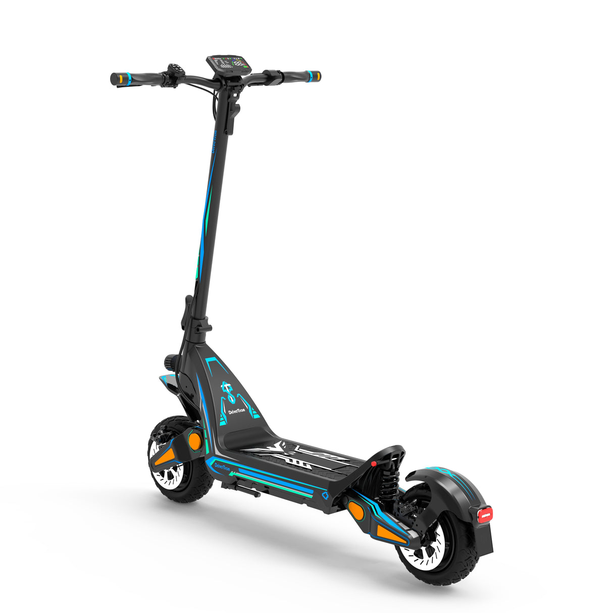 DRIVETRON DT06 Autocollants pour scooters (Bleu+Cyan)