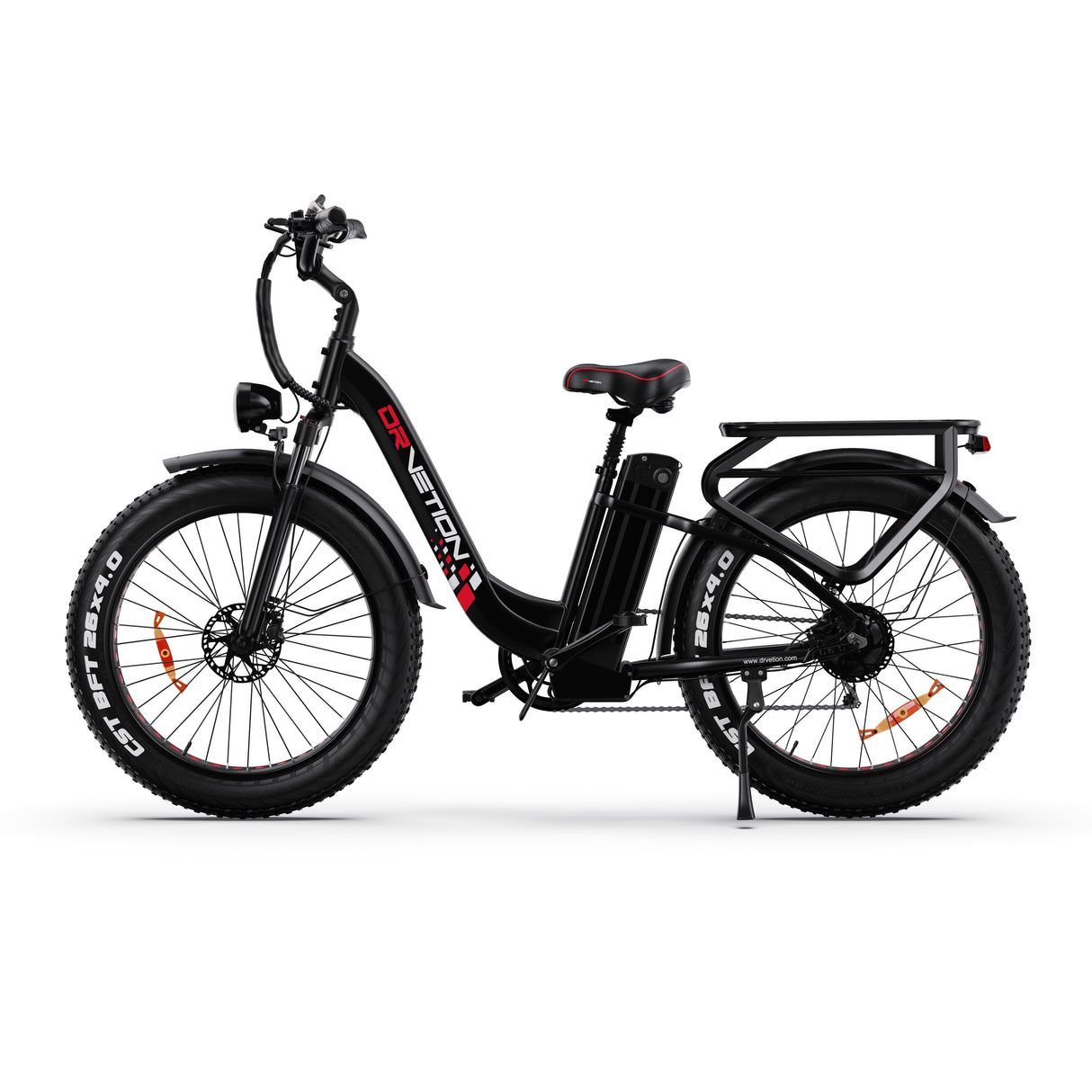DRVETION CTR26 26" Vélo électrique à cadre ouvert 1000W Moteur 48V 15AH/20Ah Batterie