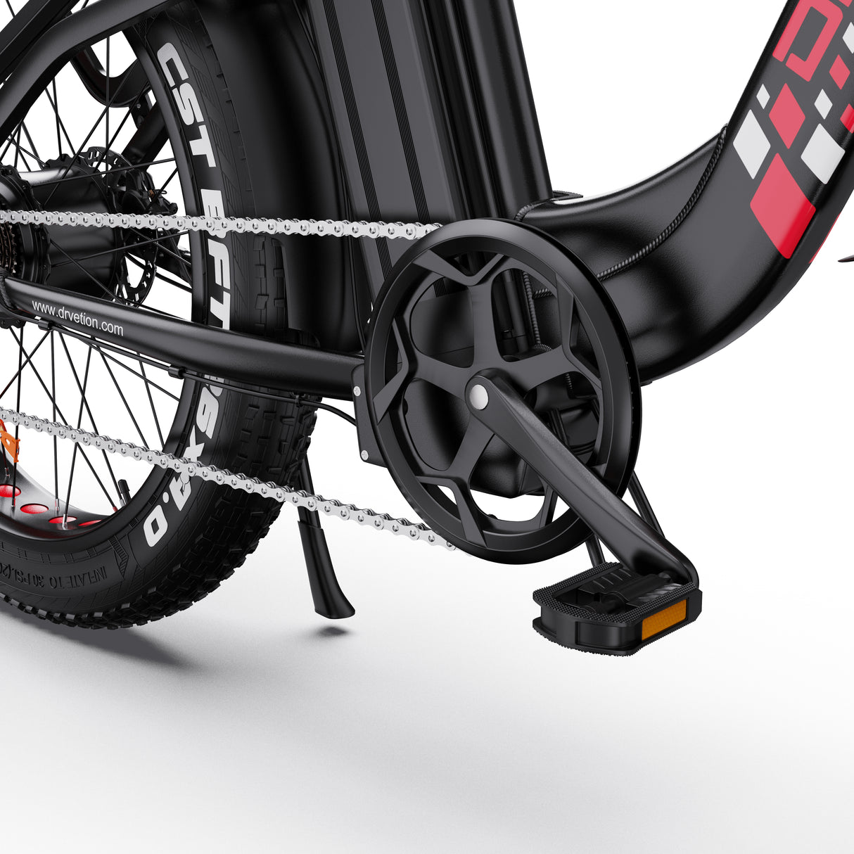 DRVETION CTR26 26" Vélo électrique à cadre ouvert 1000W Moteur 48V 15AH/20Ah Batterie