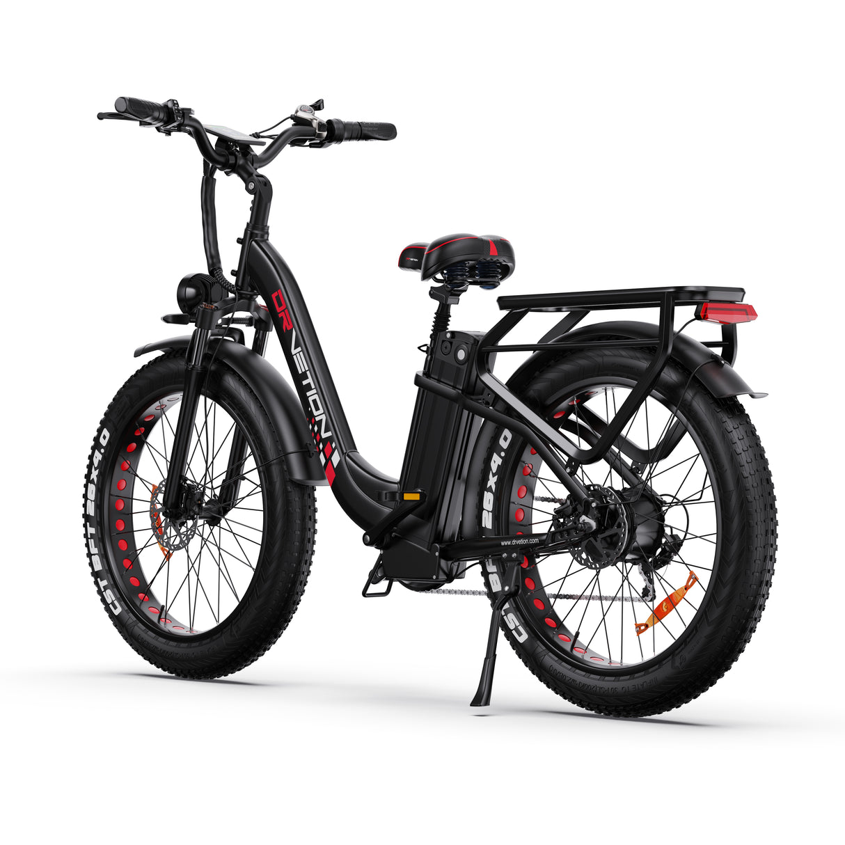 DRVETION CTR26 26" Vélo électrique à cadre ouvert 1000W Moteur 48V 15AH/20Ah Batterie
