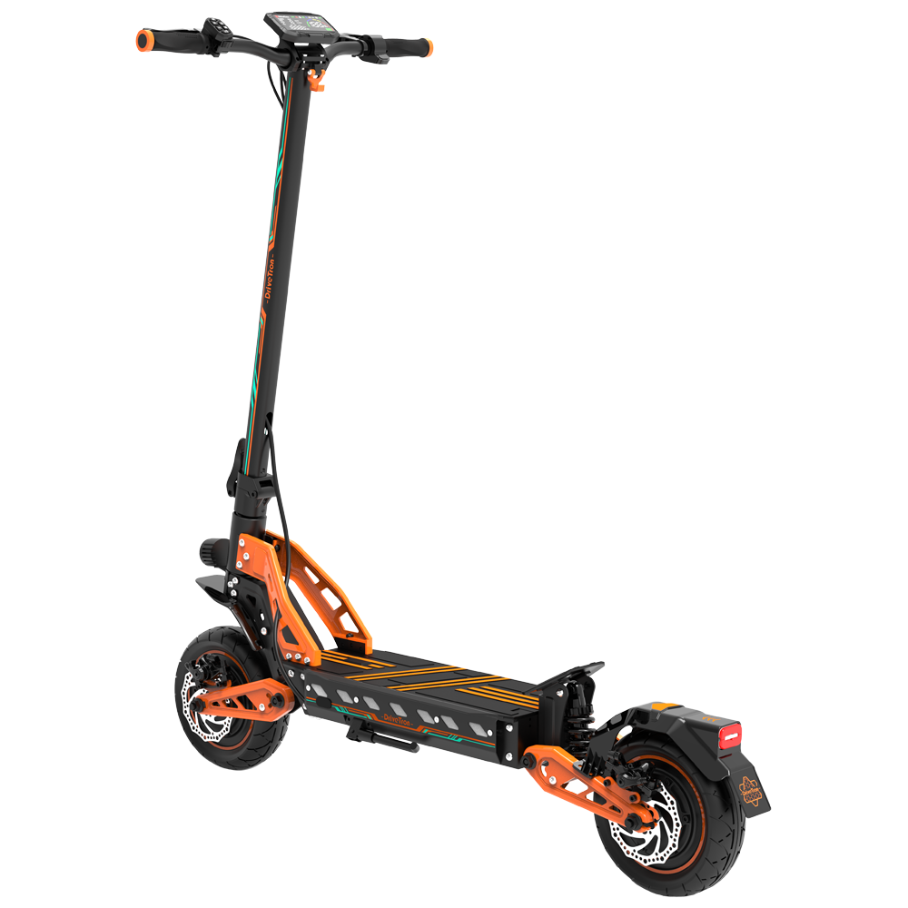 DRIVETRON DT10 10" Trottinette Électrique Tout-Terrain Moteur Double 1000W*2 48V 20.8Ah Batterie