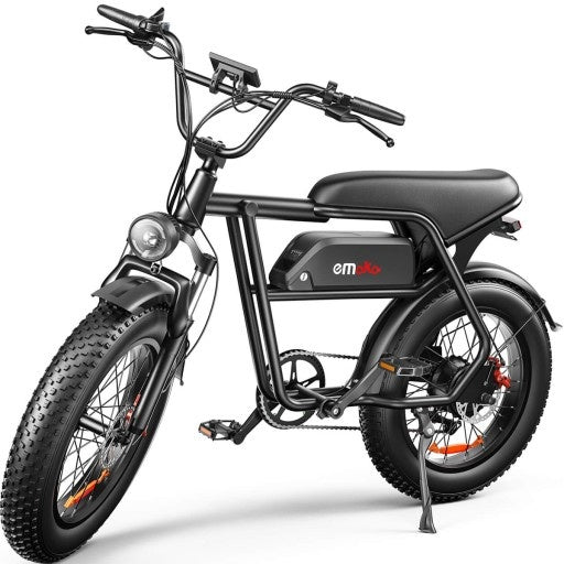 EMOKO C99 Vélo électrique rétro 20" avec moteur 250W et batterie 48V 20Ah