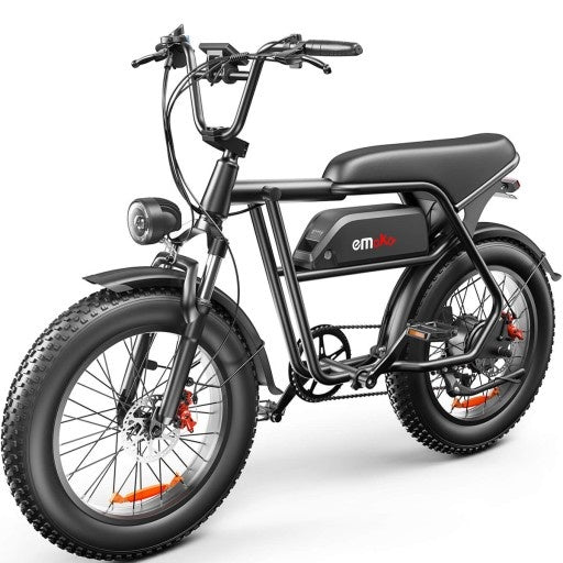 EMOKO C99 Vélo électrique rétro 20" avec moteur 250W et batterie 48V 20Ah