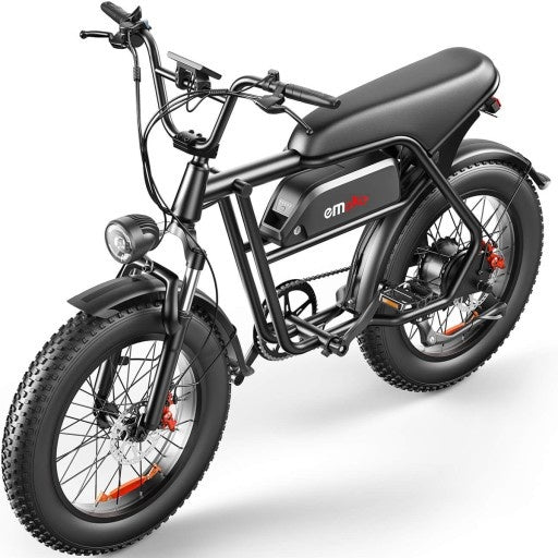 EMOKO C99 Vélo électrique rétro 20" avec moteur 250W et batterie 48V 20Ah
