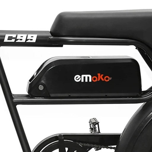 EMOKO C99 Vélo électrique rétro 20" avec moteur 250W et batterie 48V 20Ah