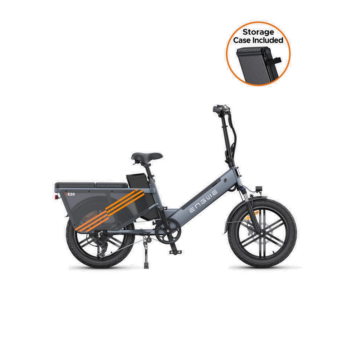 ENGWE LE20 20" Vélo Cargo Électrique Pas-À-Pas avec Moteur 250W Version Double Batterie 48V 19,2Ah (UE uniquement)