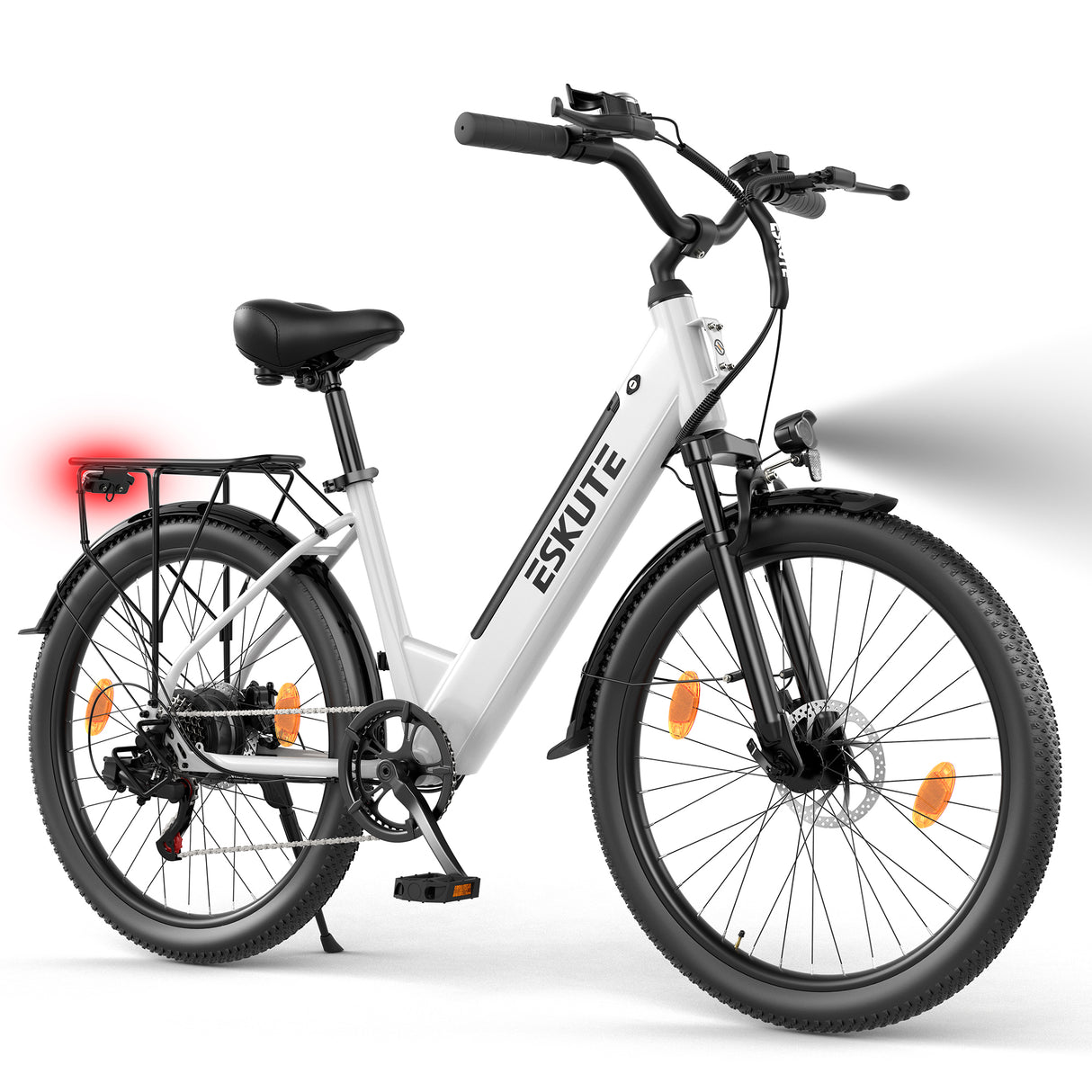 ESKUTE C100 Plus 26" Vélo Électrique pour Trajet Quotidien 250W Moteur 36V 13Ah Batterie