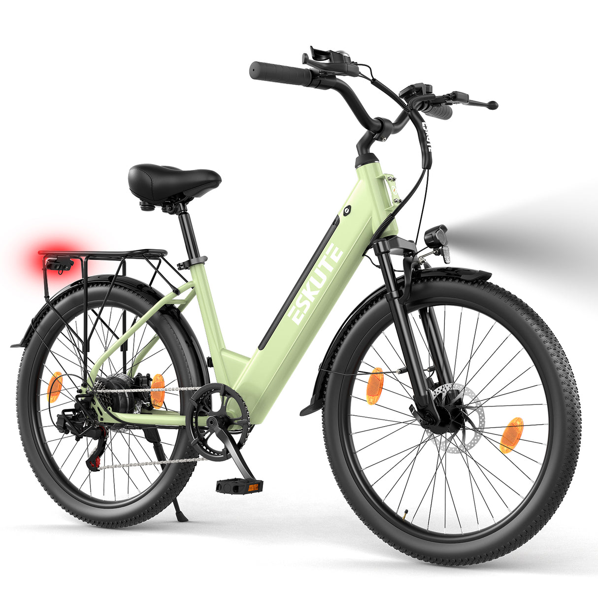 ESKUTE C100 Plus 26" Vélo Électrique pour Trajet Quotidien 250W Moteur 36V 13Ah Batterie