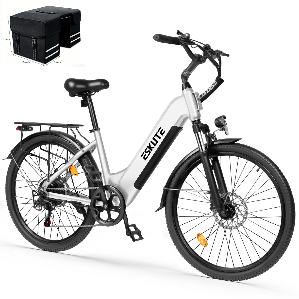 ESKUTE C202 26" Vélo électrique à cadre ouvert 250W Moteur 48V 17.5Ah Batterie
