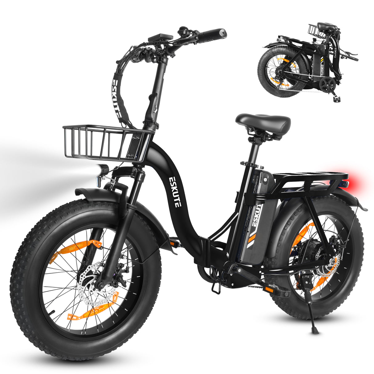 ESKUTE D202 20" Vélo électrique pliant 250W Moteur 48V 20.8Ah Batterie