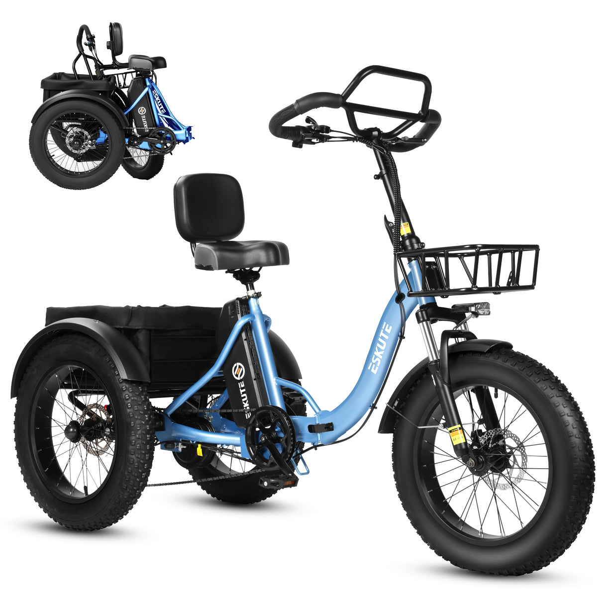 ESKUTE T302 PRO 20" Vélo électrique cargo 250W Moteur 48V 20.8Ah Batterie