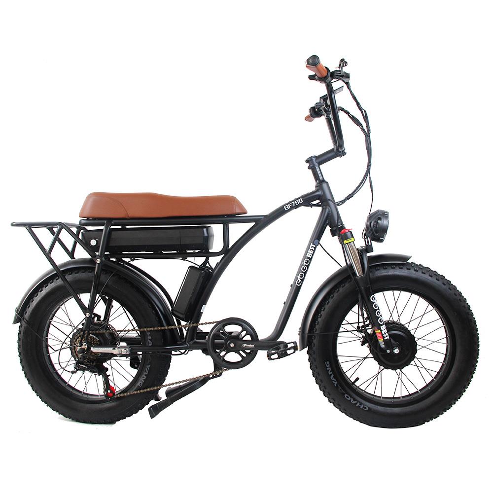 GOGOBEST GF750 20" vélo tout-Terrain électrique gros pneu 1000W*2 Double Moteurs 48V 17,5Ah Batterie