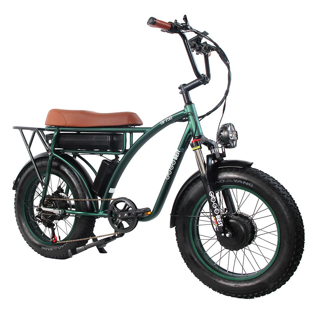 GOGOBEST GF750 20" vélo tout-Terrain électrique gros pneu 1000W*2 Double Moteurs 48V 17,5Ah Batterie