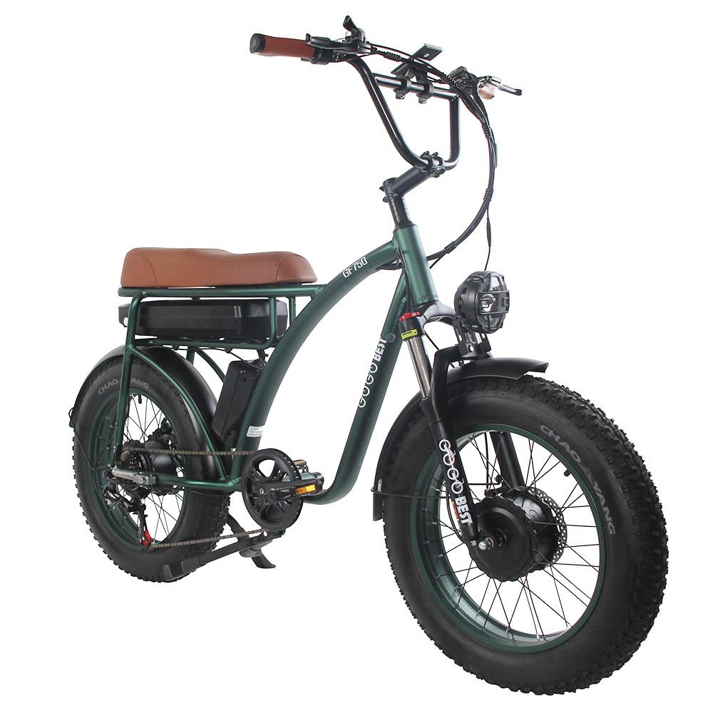 GOGOBEST GF750 20" vélo tout-Terrain électrique gros pneu 1000W*2 Double Moteurs 48V 17,5Ah Batterie