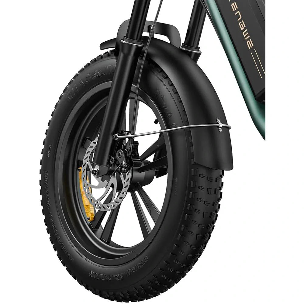 Bicicleta eléctrica todoterreno ENGWE M20 de 20 pulgadas con neumáticos anchos, motor de 750 W, batería dual de 48 V y 26 Ah.