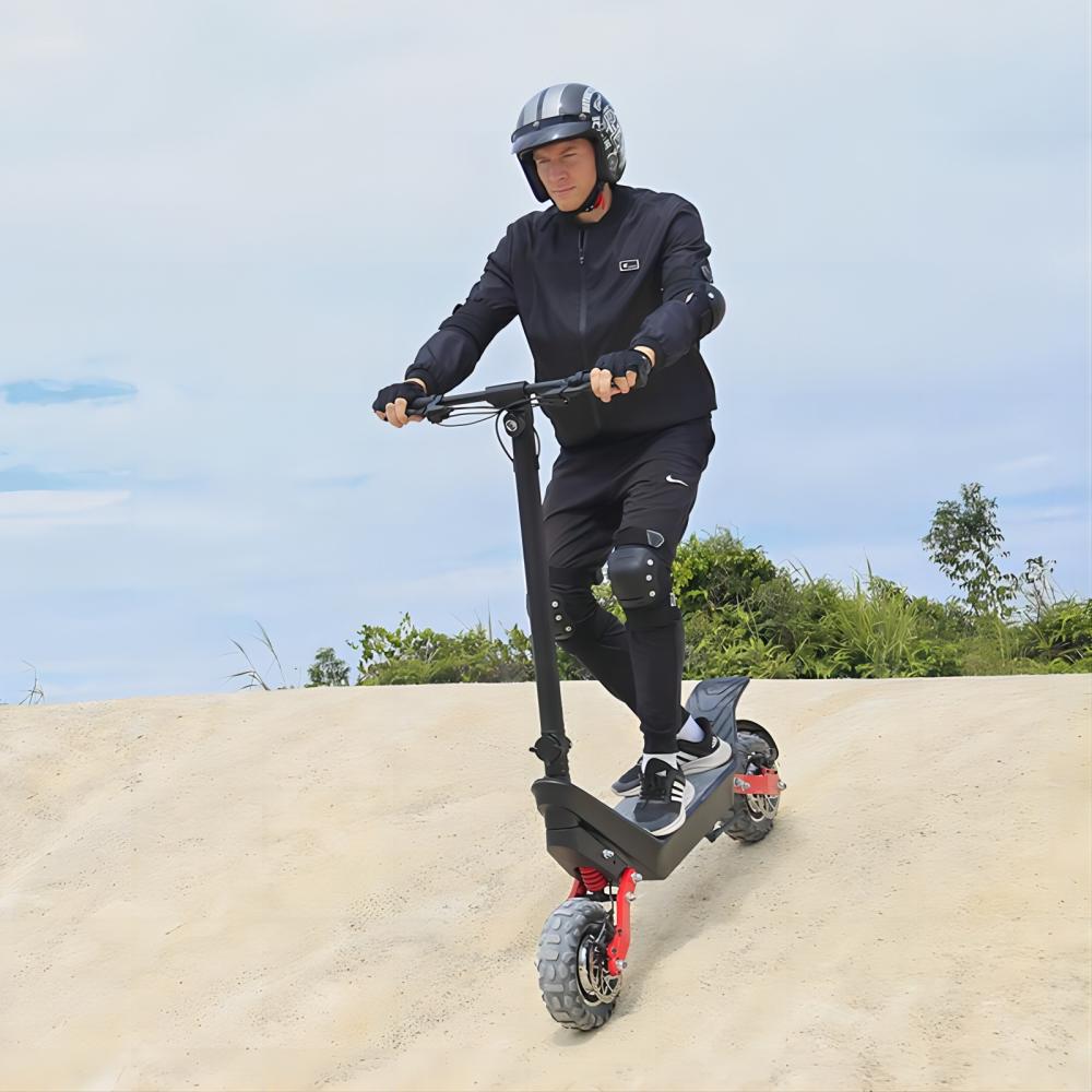 Patinete eléctrico plegable KIXIN X10 de 11 pulgadas, motor dual de 1000 W, batería de 48 V y 18,2 Ah