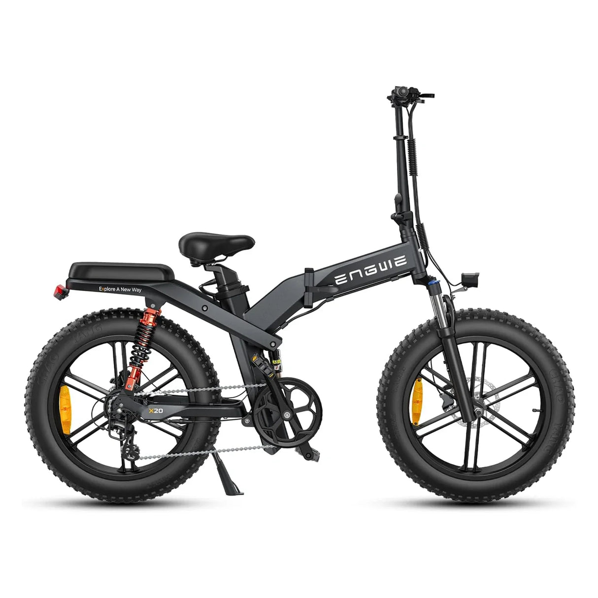 ENGWE X20 20" Vélo électrique pliant à gros pneus VTT 1000W (crête) Moteur 48V 22,2Ah Double Batterie