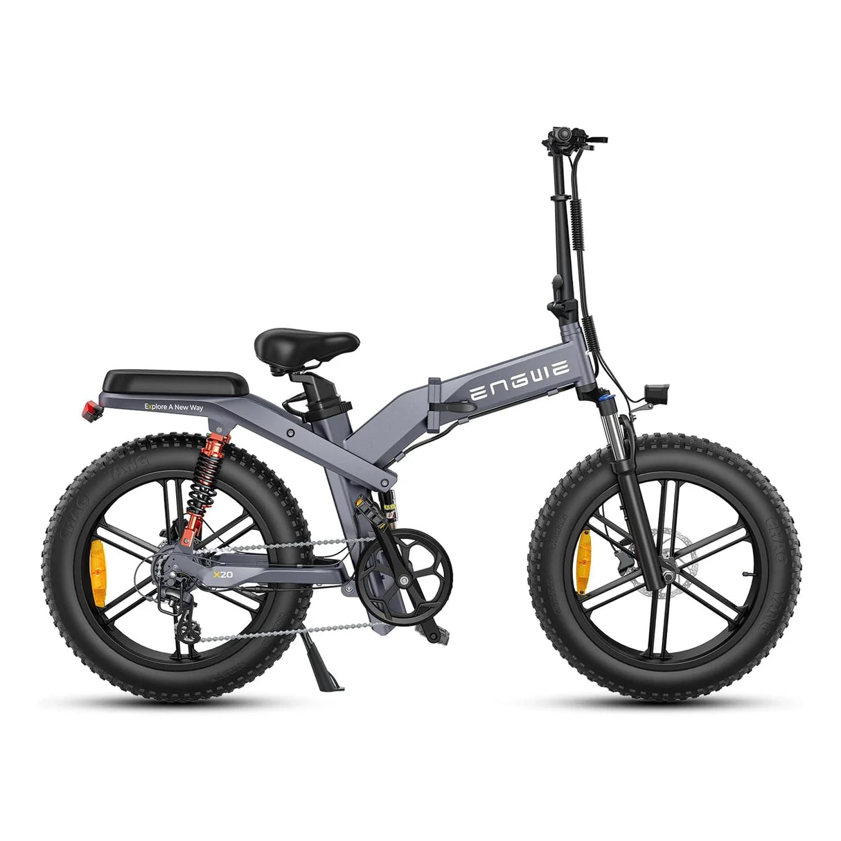 ENGWE X20 20" Vélo électrique pliant à gros pneus VTT 1000W (crête) Moteur 48V 22,2Ah Double Batterie