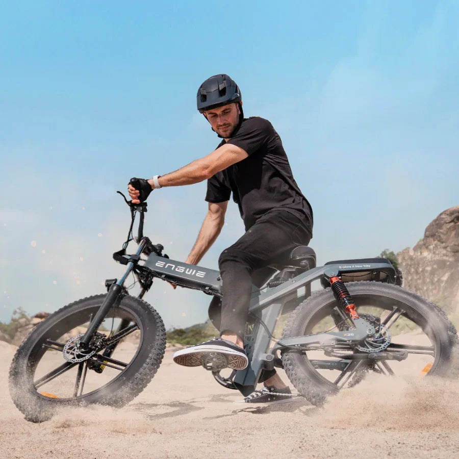 ENGWE X26 26" Vélo électrique pliant à gros pneus VTT 1000W Moteur 48V 29,2Ah Double Batterie