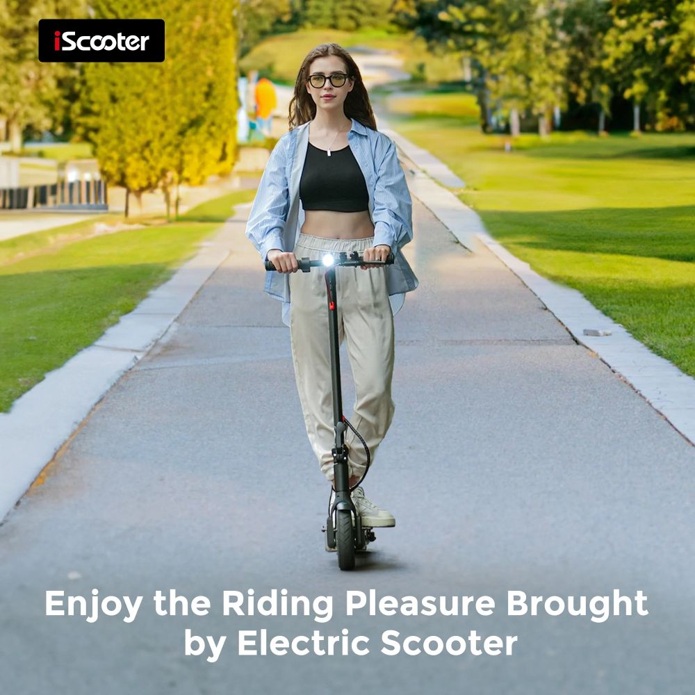 ISCOOTER I8 8.5" Trottinette électrique pliable pour transport en commun 350W Moteur 42V 5,2Ah Batterie
