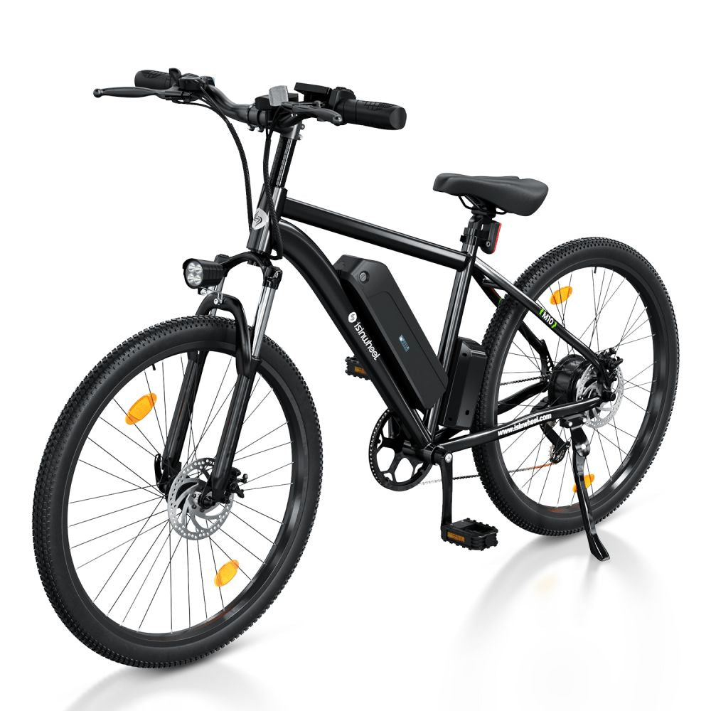 Bicicleta eléctrica ISINWHEEL M10 de 26 pulgadas para uso diario, motor de 500 W, batería de 36 V y 10,4 Ah
