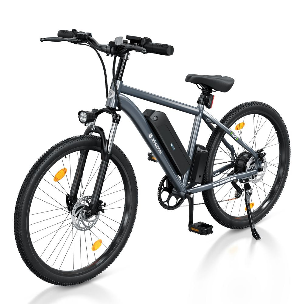 Bicicleta eléctrica ISINWHEEL M10 de 26 pulgadas para uso diario, motor de 500 W, batería de 36 V y 10,4 Ah