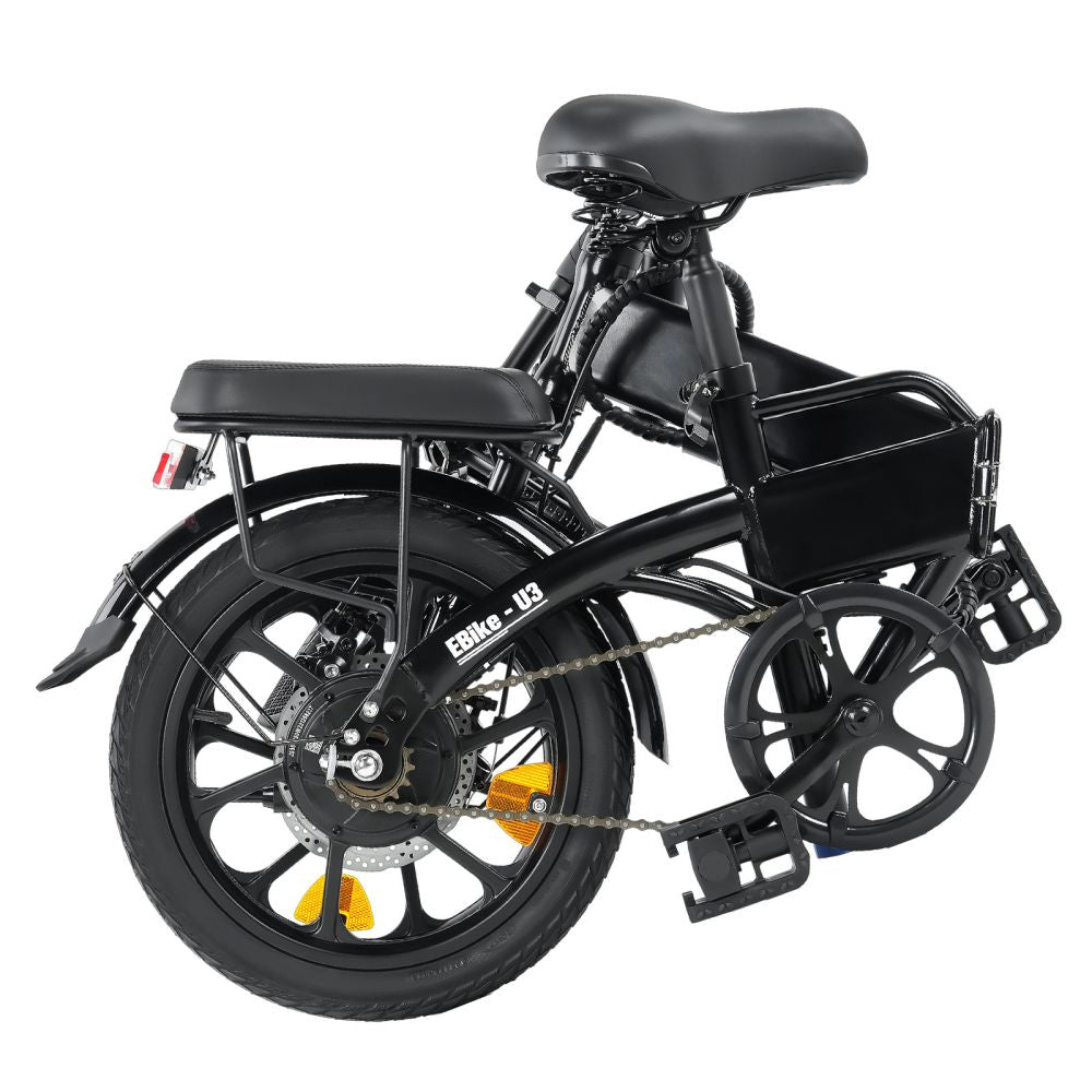 Bicicleta eléctrica plegable ISINWHEEL U3 de 16" con motor de 500 W y batería de 36 V y 7,8 Ah