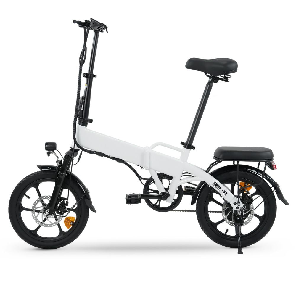Bicicleta eléctrica plegable ISINWHEEL U3 de 16" con motor de 500 W y batería de 36 V y 7,8 Ah