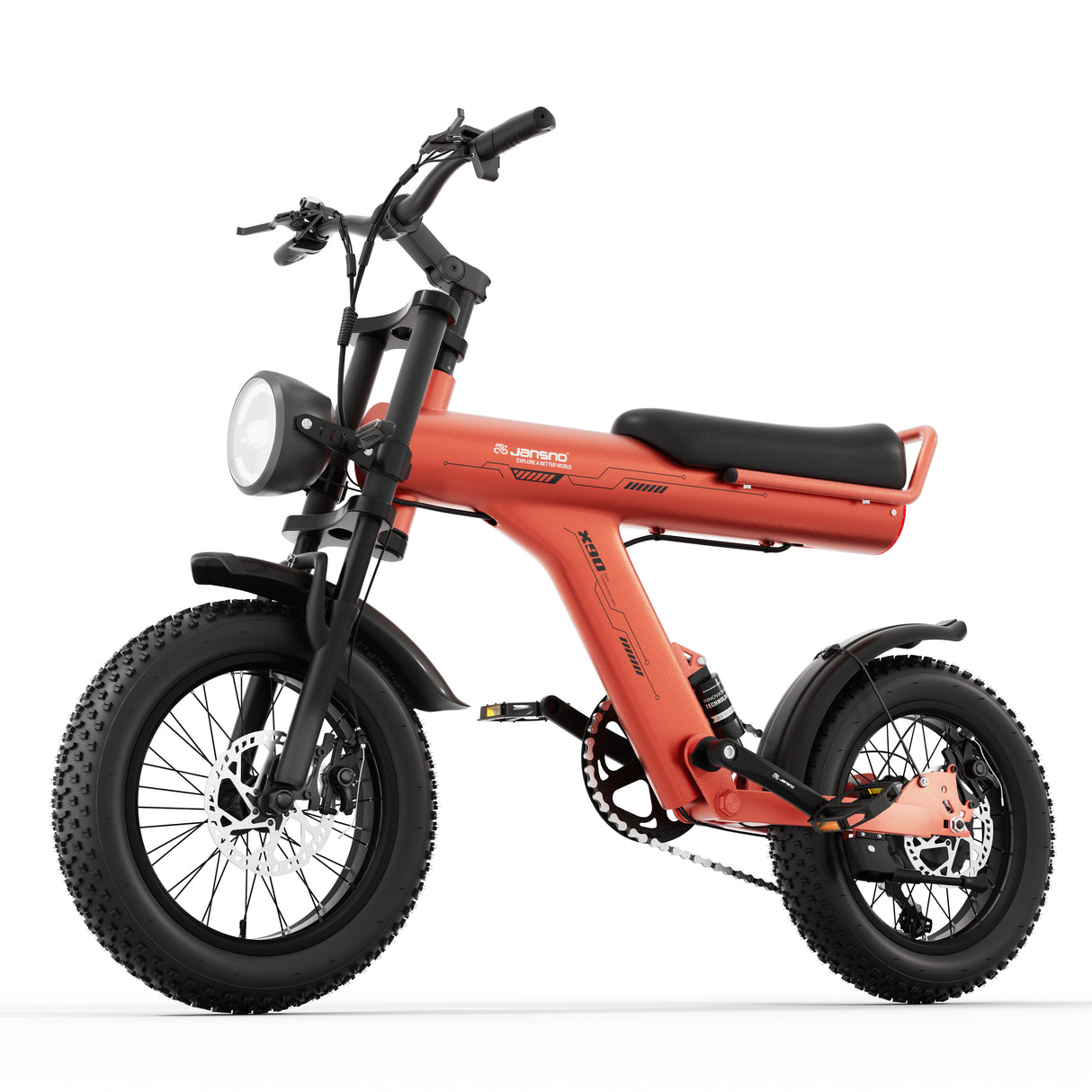 JANSNO X90-Y 16" Vélo électrique tout-terrain 750W Moteur 48V 25Ah Batterie