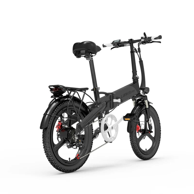 LANKELEISI G660 Vélo électrique pliant 20" Moteur 500W Batterie 48V 20Ah