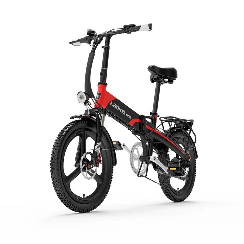 LANKELEISI G660 Vélo électrique pliant 20" Moteur 500W Batterie 48V 20Ah